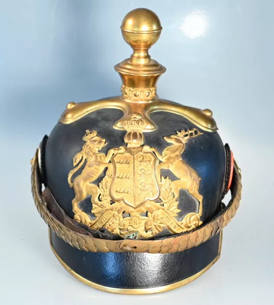 Württemberg Artillery Offizier Stellvertreter Pickelhaube Visuel 1 principal